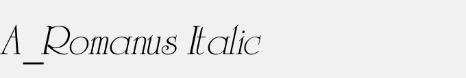 A_Romanus Italic